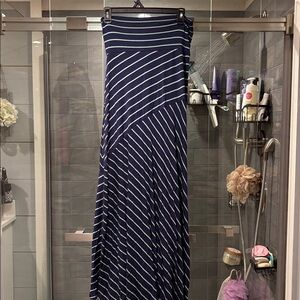 Striped Navy and mint green Women's Skirt/dress